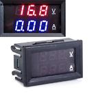 0-100v 756353304257 Unbranded Red Blue Led Dc Dual Digital Voltmeter