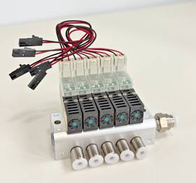 M3qrb110-d2h-5 Ckd Pneumatic Solenoid Valve Manifold Assembly 5 Station M3qrb110-d2h-5 Ckd Pneumatic Solenoid Valve Manifold Assembly 5 Station