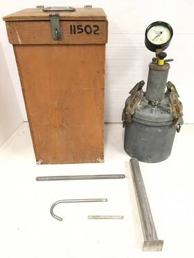 G643 Concrete Specialties Type B Air Meter Pressure Unit With Wooden Case Tubes Freeship G643 Concrete Specialties Type B Air Meter Pressure Unit With Wooden Case Tubes Freeship