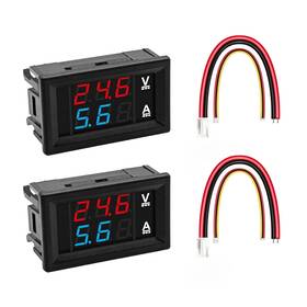 0-100v Digital 744111017884 2pack 0.28 Inch Voltmeter Ammeter Dc 10a Led Display See Details