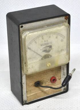 327-pl Electro Air Model D.c. Kilovolts Meter Parts/restore
