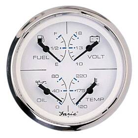 33851 Faria Beede Chesapeake Stainless Steel Multifunction Fuel Level/oil Psi 80 P 33851 Faria Beede Chesapeake Stainless Steel Multifunction Fuel Level/oil Psi 80 P