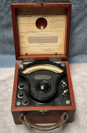 General Electric 356561 Single-phase Wattmeter Type P-3 Electrical Test Equipment 1928