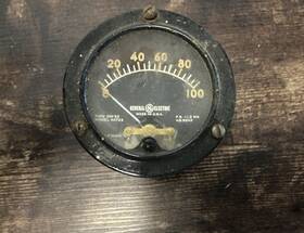 Aat23 General Electric Dw-52 Milliamp Meter Vintage 0-100 Type Model F.s. 1.2 Ma Aat23 General Electric Dw-52 Milliamp Meter Vintage 0-100 Type Model F.s. 1.2 Ma