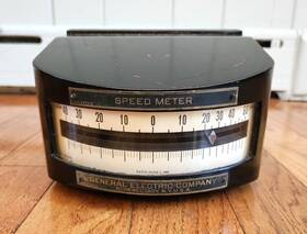 General Electric Ge Nr4777-g Antique 1909 Company Speed Meter Gauge