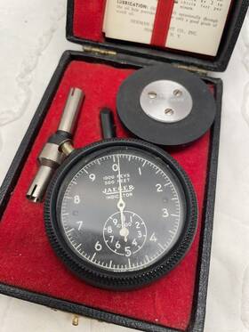 43a-6 Jaeger Watch Co. Vintage Hand Held Dial Tachometer