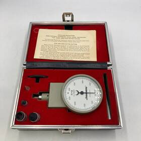 1600-1 Jones Instruments Rpm Tachometer 50-500 Tach In Case Model