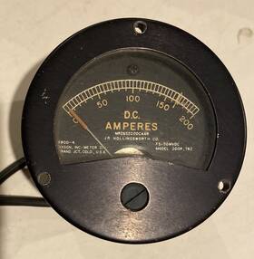 200r762 Jr Hollingsworth Co. Dc Amperes 0-200 2 1/2 Inch Round Co 200r762 Jr Hollingsworth Co. Dc Amperes 0-200 2 1/2 Inch Round Co