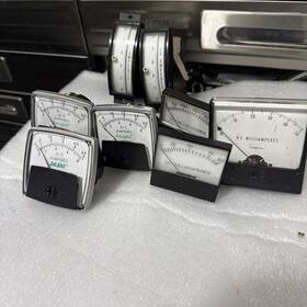 Lab-volt 22233 Vintage A-c Amperes Dc Milliamperes Gauges