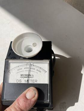 512m12 Myron L Company Ds Analog Conductivity Meter Micromhos/microsiemens 512m12 Myron L Company Ds Analog Conductivity Meter Micromhos/microsiemens