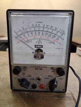 Nts-468 National Technical Schools Vintage Vacuum Tube Multi Meter Nts-468 National Technical Schools Vintage Vacuum Tube Multi Meter