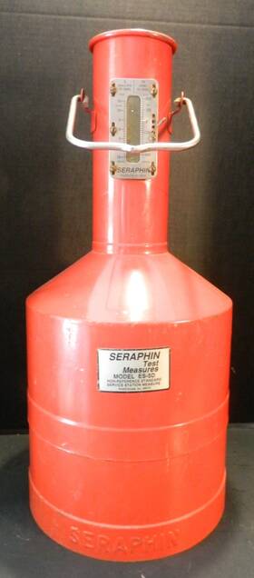 Searphin Es-5d Vintage Seraphin Model 5-gallon Field Standard Test Measure Very Good Cond