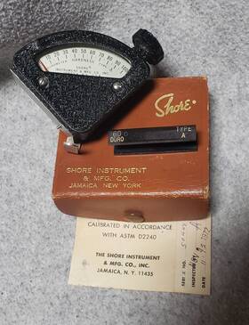 Astm-d2240 Shore 50448-a Vintage Durometer Hardness Type A Mfg Co Soft Rubber Astm-d2240 Shore 50448-a Vintage Durometer Hardness Type A Mfg Co Soft Rubber