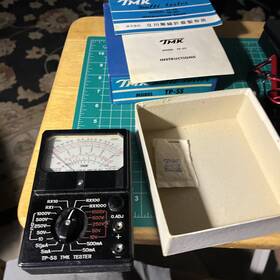 Tp-5s Tkm Tmk Multitester With Leads-instructions Voltage Meter Vintage Nice Condition