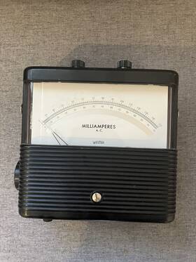24285 Weston Vintage Model 904 Amperes A.c. Meter No 24285 Weston Vintage Model 904 Amperes A.c. Meter No