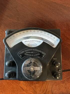 46261 Weston Vintage Electrical Instruments Milliamperes Direct Current Model No 1 46261 Weston Vintage Electrical Instruments Milliamperes Direct Current Model No 1