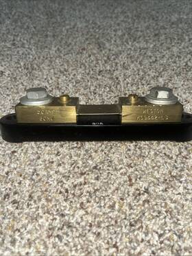 Ks9442-l3 Weston Brass 50 Amp 50mv Dc Shunt