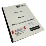 Schaffner Nsg 430 Static Discharge Simulator Instruction Manual. Fixed Price $59.99.