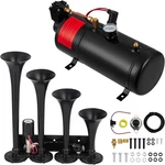 Train Horns Kit 4 Trumpet Db Air 0.8 Gal Tank 150PSI Compressor. Fixed Price $69.99.