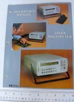 Hewlett Packard Hp 3468A Multimeter Operating Manual Vintage. Fixed Price $29.99.