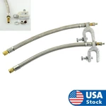 2 9.8" Tire Valve Stem Extension Steel Braided Hose For Truck Rv Dual Rim. Fixed Price $15.25.