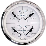 Faria Chesapeake White Ss 4" Multifunction Fuel Oil Water #33851. Fixed Price $175.89.