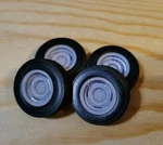 1/24 1/25 Scale 15X8 Hot Rod Steelies Wheels/tires Resin Set Muscle Cars. Fixed Price $15.99.