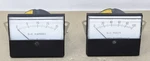 General Electric D-c Amperes 0-20 & Volts 0-100 Gauge Analog Panel Meters. Fixed Price $29.98.