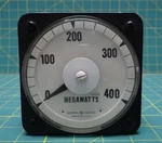 General Electric DB-40 Panel Meter 11353 0-400 Megawatts Cat. 50-103111FXZZ1JGC. Fixed Price $90.00.