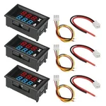 3PCS Ammeter Voltage Digital Dc 0-100V 10A 0.28" Led Display Red Blue Dual. Fixed Price $15.74.