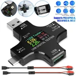 Type-c Usb Digital Tester Multimeter Current Voltage Power Monitor + Cable. Fixed Price $19.94.