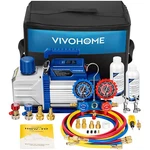 1/2HP 5CFM Vacuum Pump Kit W/ Manifold Gauge Set R134A R1234YF Hvac Service. Fixed Price $155.96.