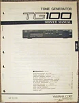 Yamaha TG100 Tone Generator Synthesizer Original Service Manual, Schematics Book. Fixed Price $29.99.