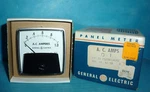 General Electric Ac Amperes Panel Meter 0-1 Type AW-91 W/ Orig Box. Fixed Price $11.98.