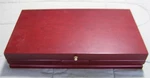Wallace Silversmiths Cherrywood Storage Box Greenvelvet 12 Flat 16 Hanging Slots. Fixed Price $30.99.