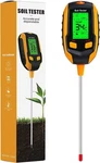 Upgraded 4-IN-1 Soil Tester Digital Plant Care Meter With Lcd Backlight. Fixed Price $10.99.