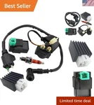 Complete Ignition Coil And Voltage Regulator Set For 50CC-125CC Off-road Engines. Fixed Price $35.14.