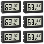 6 Pack Digital Thermometer Hygrometer Indoor Temperature Humidity Lcd. Fixed Price $9.77.