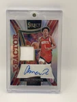 2024-25 Panini Amen Thompson Select X-factor Memorabilia Signatures Patch /149. Fixed Price $125.00.
