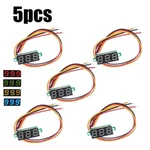 5PC Mini Dc 0-100V 0.28" 3-DIGITAL 3-WIRES Voltmeter Led Voltage Panel Usa. Fixed Price $9.87.