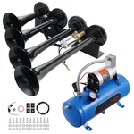 Uimoso Train Horns Kit 4 Trumpet Air 120PSI Compressor 1.6 Gal Tank. Fixed Price $97.99.