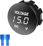 Waterproof Mini Digital Led Voltage Meter Gauge With Round Panel, Dc 12-24V Batt. Fixed Price $15.99.