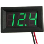 Us Stock Mini Green Led Digital Volt Meter Dc 4.5 30V Two Wires For 9V 12V 24V. Fixed Price $17.13.