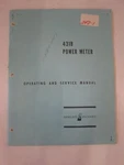 Hp 431B Power Meter Operating And Service Manual, Used. Fixed Price $25.00.
