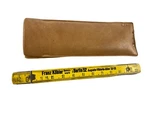 1 Meter Ruler Vintage Yellow Franz K Hler Concrete Plant Norderstedt Leather Case. Fixed Price $35.00.