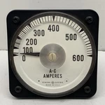 50-105141-LSSJ1 Type AB-30 Ac Ammeter 0-600A Amperes Panel Gauge. Fixed Price $99.99.