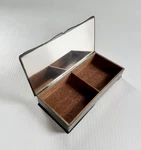 Vintage Wallace 262 Silver Plate Cigarette Case Wood Lined Trinket Box. Fixed Price $45.00.