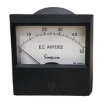 Simpson Electric Co. Analog Panel Meter Gauge Dc Amperes To 50 Amps Vintage. Fixed Price $18.99.