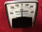 General Electric Panel Meter 50-152112KGKG2 300-0-300 Dc Milliamps. Fixed Price $15.00.