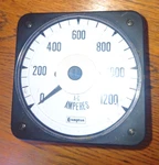 Crompton Instruments, Meter, 457981, 0-1200 Ac Amperes, Panel. Fixed Price $225.00.